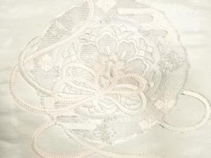 アンティーク　鏡裏模様刺繍名古屋帯